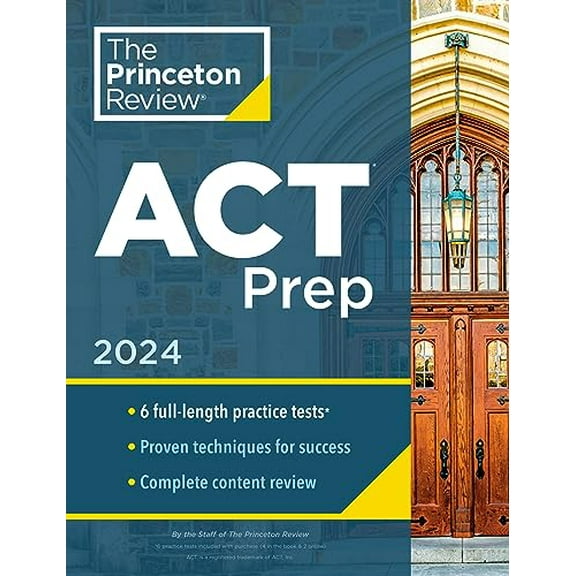 Pre-Owned Princeton Review ACT Prep, 2024: 6 Practice Tests   Content Review   Strategies (College Test Preparation) Paperback