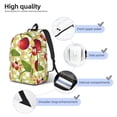 thumbnail image 3 of Rocae Cherries and Ladybirds for Durable Canvas Backpack Leisure Large Bag Travel Rucksack Multi-function Backpack Small, 3 of 8