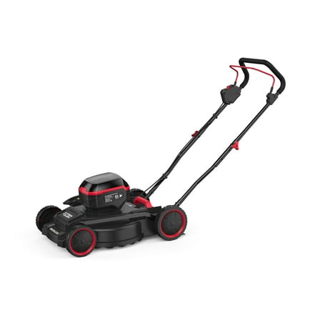 Hyper Tough 18" 20V Brushless Cordless Walk-Behind Push Lawn Mower with (2) 20V Max 6.0Ah Batteries and Chargers