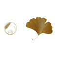 thumbnail image 1 of Escultura de metal con bola de ginkgo de cristal, figura abstracta, adorno de interior, estatua, soporte para sala de estar, oficina, dormitorio,, 1 of 8
