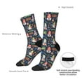 thumbnail image 4 of Logiee Garden Gnomes Print Adult Socks for Men & Women,Calf Socks, Ankle Socks,Boots Socks,Breathable Casual Sock,Unisex Crew Socks, 4 of 6