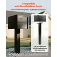thumbnail image 6 of All-Weather Secure Mailbox with Post, Outdoor Lockable Anti-Theft Metal Mail Box Featuring Anti-Pry Design and Magnetic Door, Large Size for Packages and Mail 21.06 x 10.63 x 11.22 Inches, 6 of 11