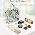 thumbnail image 5 of FORMRS Womens Corduroy Tote Bag Crossbody Shoulder Handbag with Pocket, Light Floral Pattern, 5 of 7