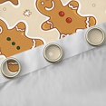 thumbnail image 4 of Castle Fairy Teenagers Gingerbread Man Curtains Pack of 2 (42x84 Each),Stars Print Curtains Blackout,Happy New Year Bedroom Curtains,Breathable Home Decor, 4 of 6