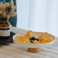 thumbnail image 3 of Bandeja de servir perfecl Base de Madera maciza moderna almacenamiento para cocina blanco, 3 of 8
