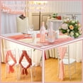 thumbnail image 5 of Lsupdaol 4 Pcs Cheesecloth Gauze Table Runners Boho Wedding Decor Rustic Sheer Runner for Wedding Table Bridal Shower Birthday Party Decorations(Gradient Pink,4 Pcs), 5 of 6
