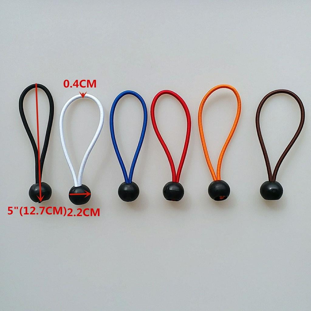 GARENDE 3x6 Pieces Heavy Duty Bungee Ball Cord Tarp Tent Tie Down Tope Black 5 inch 3 Pcs