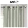 thumbnail image 3 of Half Price Drapes Silver Grommet Faux Silk Room Darkening Curtains for Bedroom(1 Panel),50WX 96L, 3 of 11