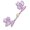 4, variant on Qipao Frog Button with Flower Bead Detail, Glossy Fabric Decorative Closure for Cheongsam Sewing Projects and Craft Use