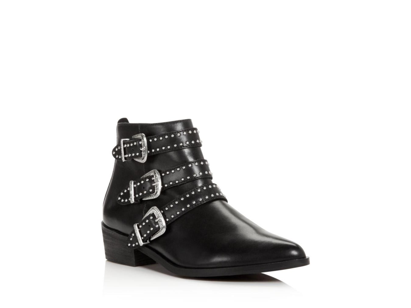 pointed toe biker boots