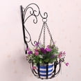 thumbnail image 1 of Amdohai Panier Suspendu pour Jardinière Support de Pot de Fleurs Rond en Fer Jardinière Suspendue, 1 of 7