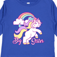 thumbnail image 4 of Inktastic Big Sister Unicorn Girls Long Sleeve Toddler T-Shirt, 4 of 5