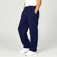 thumbnail image 6 of WyiBan Boys Baggy Sweatpants Drawstring Waist Wide Leg Athletic Joggers Fleece-lined Thickened Pants with Pockets, 6 of 6