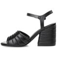 thumbnail image 2 of Journee Womens Charmaine Layered Block Heel Sandals, 2 of 9