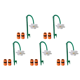 thumbnail image 2 of Likrtyny Aspersores Baile en Forma para Riego Césped Con Adaptador 2 Piezas (blanco), 2 of 7
