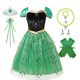 thumbnail image 3 of Girls Snow Queen Elsa Anna Princess Dress Kids Party Gown Clothing Children Cosplay Frozen Halloween Carnival Birthday Costume, 3 of 5