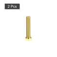 thumbnail image 3 of Unique Bargains Brass Hex Bolts, 3/8-16x2' 2 Pack Fully Thread Grade 4.8 Machine Screws, 3 of 4