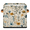 Multicolor 4, variant on CURLYOOT Grapes Fruit Cube Storage Bin 11 Inch Fabric Storage Cube for Shelves Decorative Grape Leaves Foldable Basket with Leather Handle for Closet Shelves Organizer