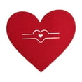 thumbnail image 2 of Decorr Valentine's Day Themed Heart-shaped Cutlery Placematst, Romantic Dinner Table Decor - 10-Pack Couples Party Dining Accessories & Holiday Gift, 2 of 4