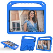 Dteck Kids Case for Samsung Galaxy Tab A7 10.4" / Tab S6 Lite 10.4" / Tab S6 10.5" / Tab S5e 10.5", Lightweight Silicone Childproof Case Built-in Handle Stand for Samsung T500/P610/T720/T860, Blue