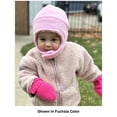 thumbnail image 6 of N'Ice Caps Toddler Baby Infant Mittens 2 Pairs Kids Sherpa Lined Fleece Easy-On, Boys Black & Navy, 6 of 7