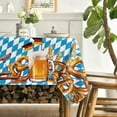 thumbnail image 3 of Oktoberfest Tablecloth 70×70 Inch Round, German Beer Festival Bavarian Flag Washable Table Cover for Party Picnic Dinner Decor, 3 of 6