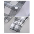 thumbnail image 4 of Rggeeun Men's Shirts Male Plaid Lapel Long Sleeve Shirt Casual Male Shirt Lightweight Fashion Casual Hawaiian Beach Comfort Tops, 4 of 6
