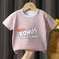 thumbnail image 2 of IROINNID Tops Short Sleeve T Shirt Graphic Print Round Neck Fitted Crop for Boys And Girls 8-12 months, 2 of 3
