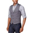 thumbnail image 2 of Tasso Elba Chaleco de cuatro botones de algodón cepillado para hombre, gris, pequeño Tasso Elba cuatro botones, 2 of 2