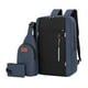 thumbnail image 1 of pstuiky Mochila de tres piezas. Mochila escolar con puerto USB de gran capacidad. Ideal para la escuela y viajes. Bolsa para computadora portátil para hombres y mujeres., 1 of 2