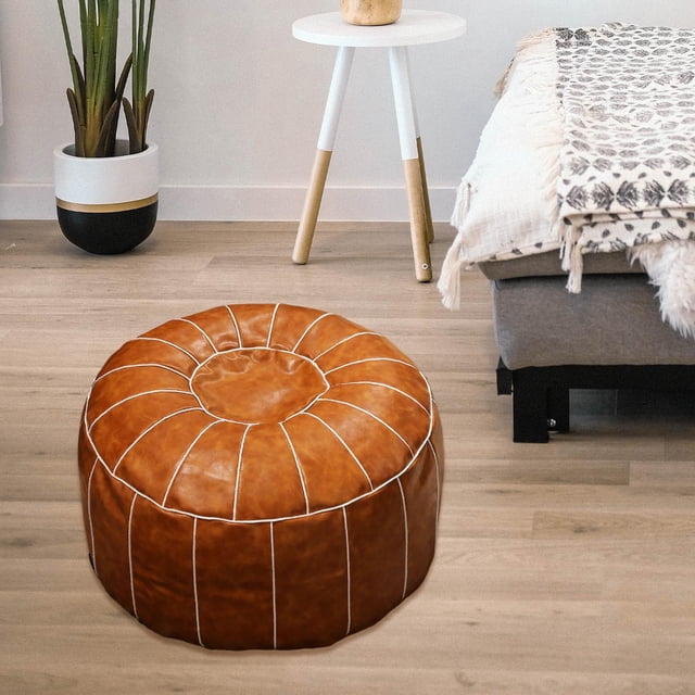 Funda de Puf PU BLESIY Bohemio para Reposapiés Marrón