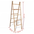thumbnail image 2 of vidaXL Double Towel Ladder with 5 Rungs Bamboo 19.7"x63", 2 of 5