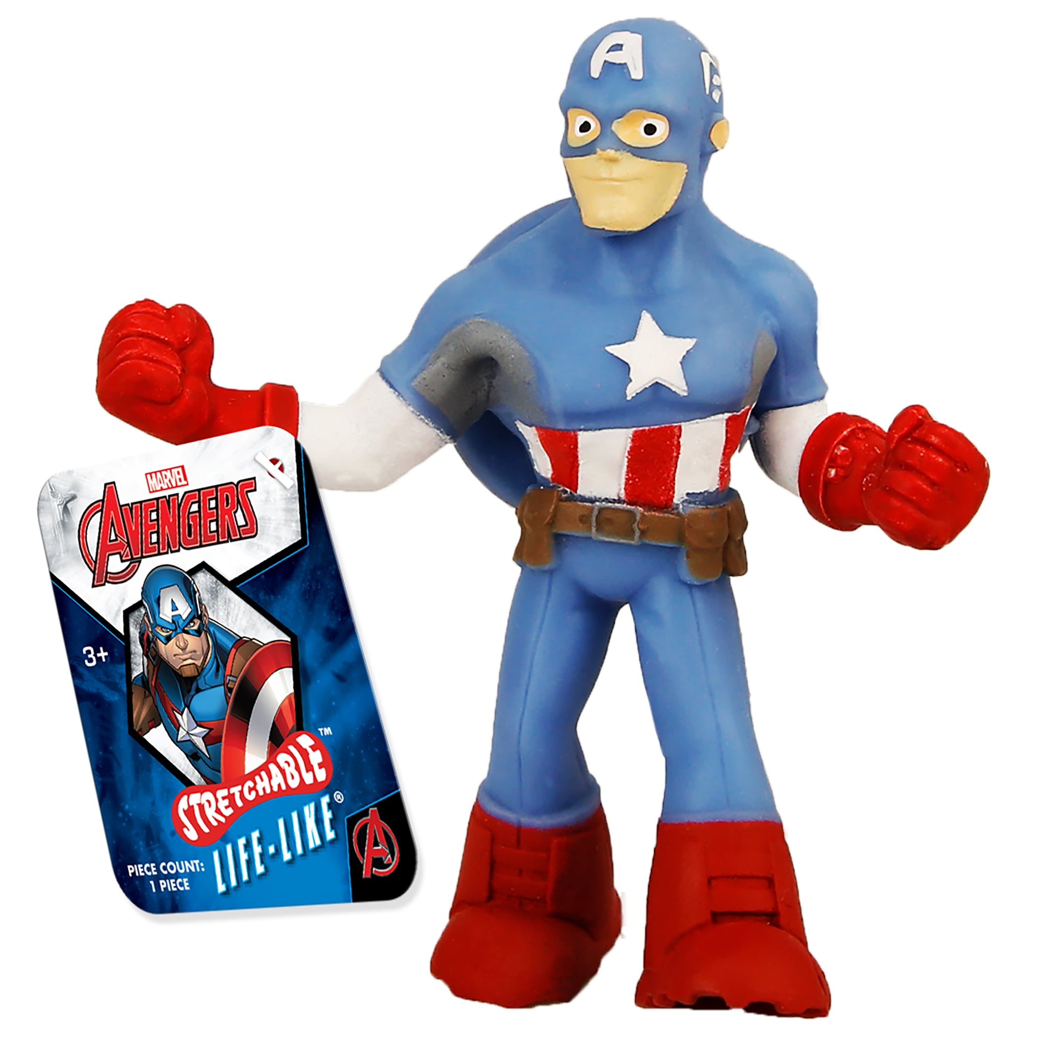 Ja-Ru Disney and Marvel Life-like Stretchy Squishy Novelty Toy - 1 Piece- for Children & Adults(Selections May Vary)