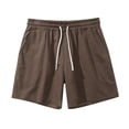 thumbnail image 5 of Linfrsh Men's Slim Fit Lightweight Comfort Stretch Casual Athletic Short Brown,2XL, 5 of 5