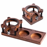 Adjustable Wooden Espresso Tamping Station Coffee Tamper Base Portafilter Holder A YIWEI