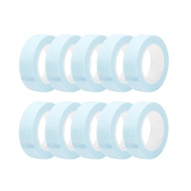 TISHITA 10 Pieces Eyelash Extension Tapes Breathable Makeup Lash Tape Grafting Eyelashes Blue