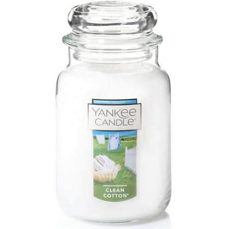 Yankee Candle Large Jar Candle, Clean Cotton