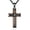 Black Wooden Cross, variant on Wooden Cross Necklace for Men 925 Sterling Silver Black Wood Cross Pendant Necklace Religious Christian Jewellery Gifts for Men
