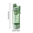 thumbnail image 2 of Sports Water Bottle with Tea Infuser 26 OZ Large Capacity Fitness Cup with Scale Marker Leakproof BPA Free Jug for Gym Outdoor (Green), 2 of 6