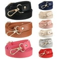 thumbnail image 3 of 130cm Fashion Replacement Adjustable Leather Strap Purse Handle Handbag Belts Shoulder Bags Accessories ROSE RED, 3 of 8