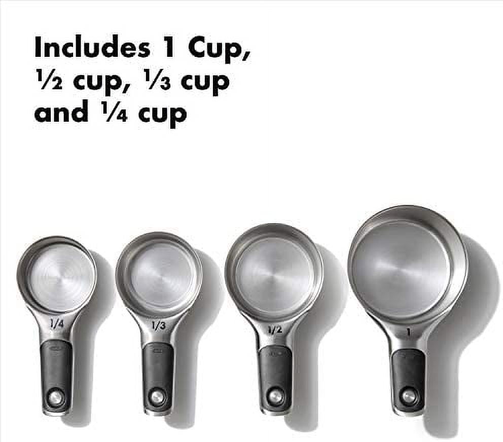 OXO Good Grips 4 PC Stainless Steel Magnetic Measuring Cups Set