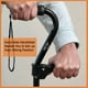 thumbnail image 3 of Bastón VIVA CARE con 4 puntas y mango adicional: ajustable, con equilibrio y estabilidad para personas mayores y personas con lesiones. [Negro], 3 of 5