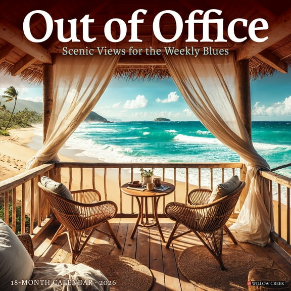 Out of Office: Scenic Views for the Weekly Blues 2026 Wall Calendar