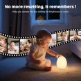 thumbnail image 2 of MediAcous Luz nocturna para ni&ntilde;os, luz nocturna para beb&eacute; con funci&oacute;n de cambio y atenuaci&oacute;n de 7 colores, luz nocturna recargable con temporizador de 1 hor, 2 of 8