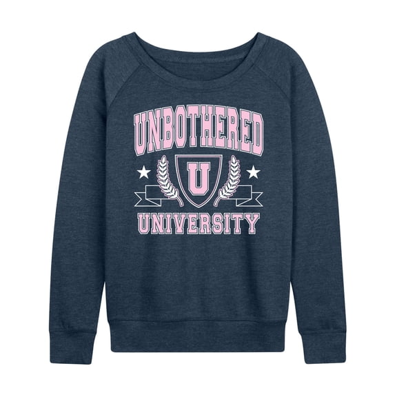 Instant Message - Unbothered University - Ladies French Terry Long Sleeve Shirt