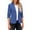Blue, variant on BRGZLK Women's 3/4 Sleeve Blazers Fashion Solid Color Lapel Casual Lightweight Slim Fit Business Suit with Pockets Blue XXL