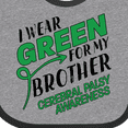 thumbnail image 4 of Inktastic I Wear Green for My Brother- Cerebral Palsy Awareness Boys or Girls Baby Bib, 4 of 4