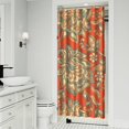 thumbnail image 2 of Chic Ethnic Shower Curtain, Colorful Retro Bohemian Print Waterproof Bath Curtain 36x72 Inch, Machine Washable Quick Dry Polyester, 2 of 5