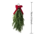 thumbnail image 2 of Christmas Decorations Hand-Feel Material Upside-Down Wreath Courtyard Door Hanging Decoration Simulation Home Decorations, 2 of 5