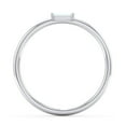 thumbnail image 3 of East-West Stackable Baguette Birthstone Ring - Aquamarine (March), 3 of 5
